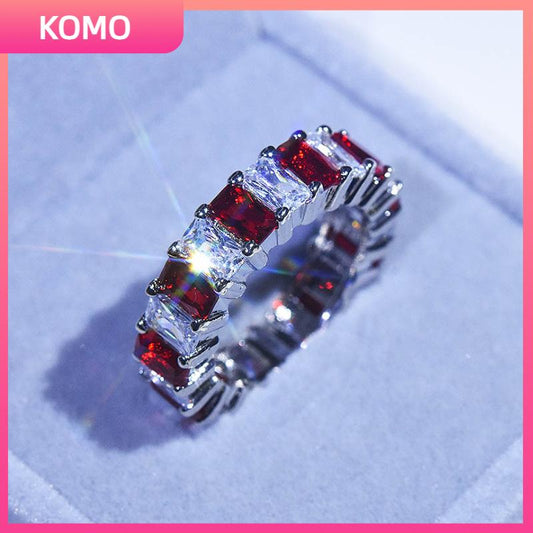 No. 102 KOMO LIMITED Rectangular white red ring